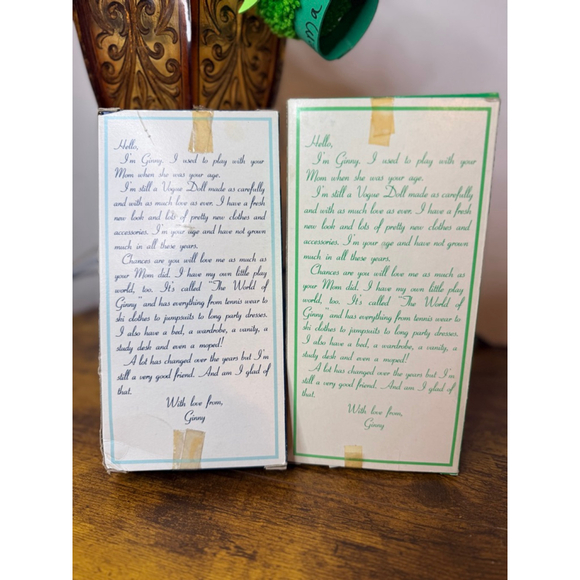 Vintage Ginny Dolls 2. 1978 one blonde one brown. Brand new in box - Picture 7 of 12